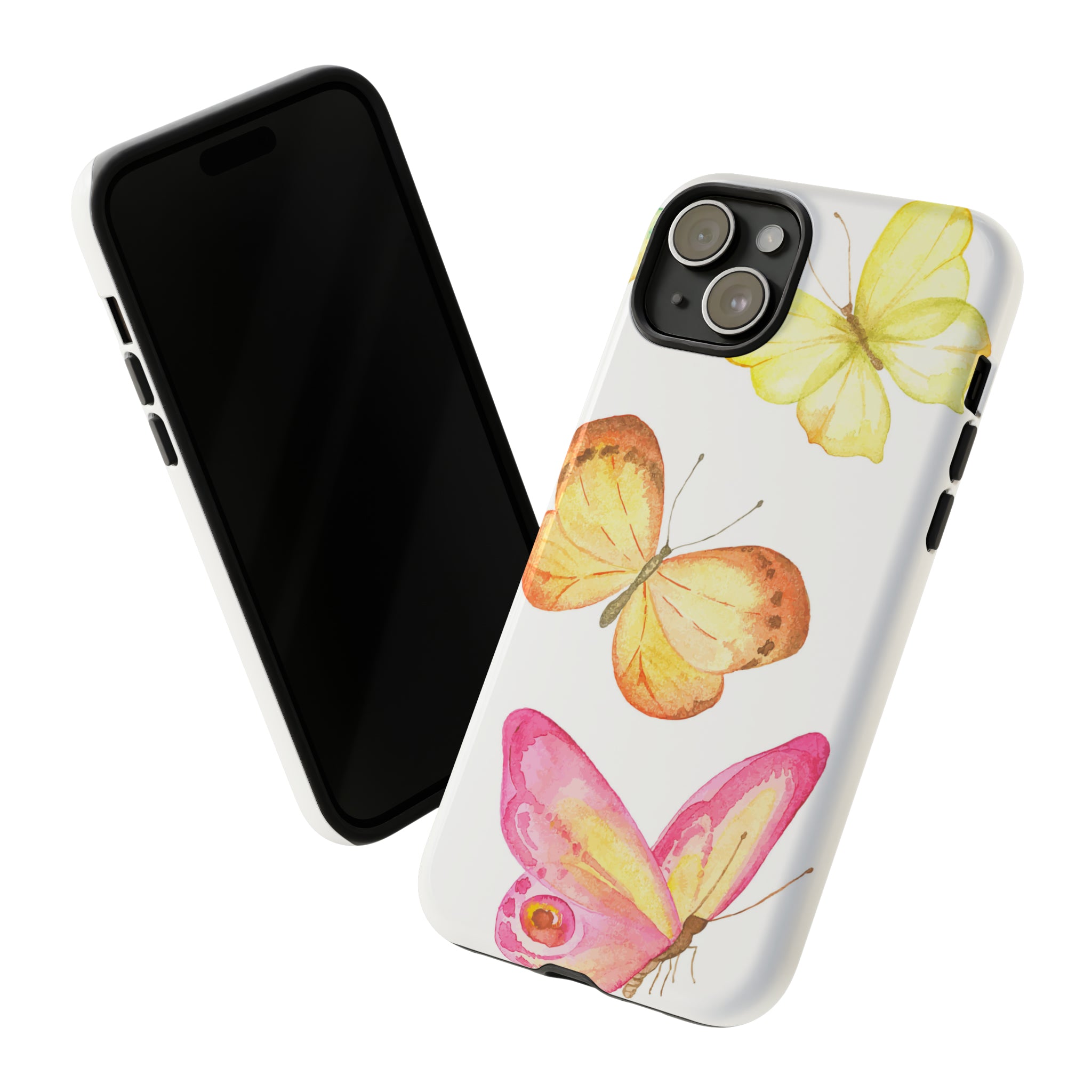 Watercolor Butterflyes - Protective Phone Case