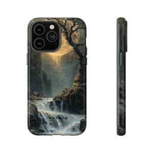 Moonlit Waterfall Silence - Protective Phone Case