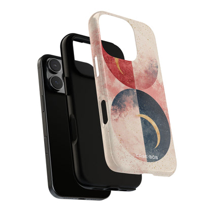 Golden Crescents Crimson iPhone 16 Pro Case - Tough