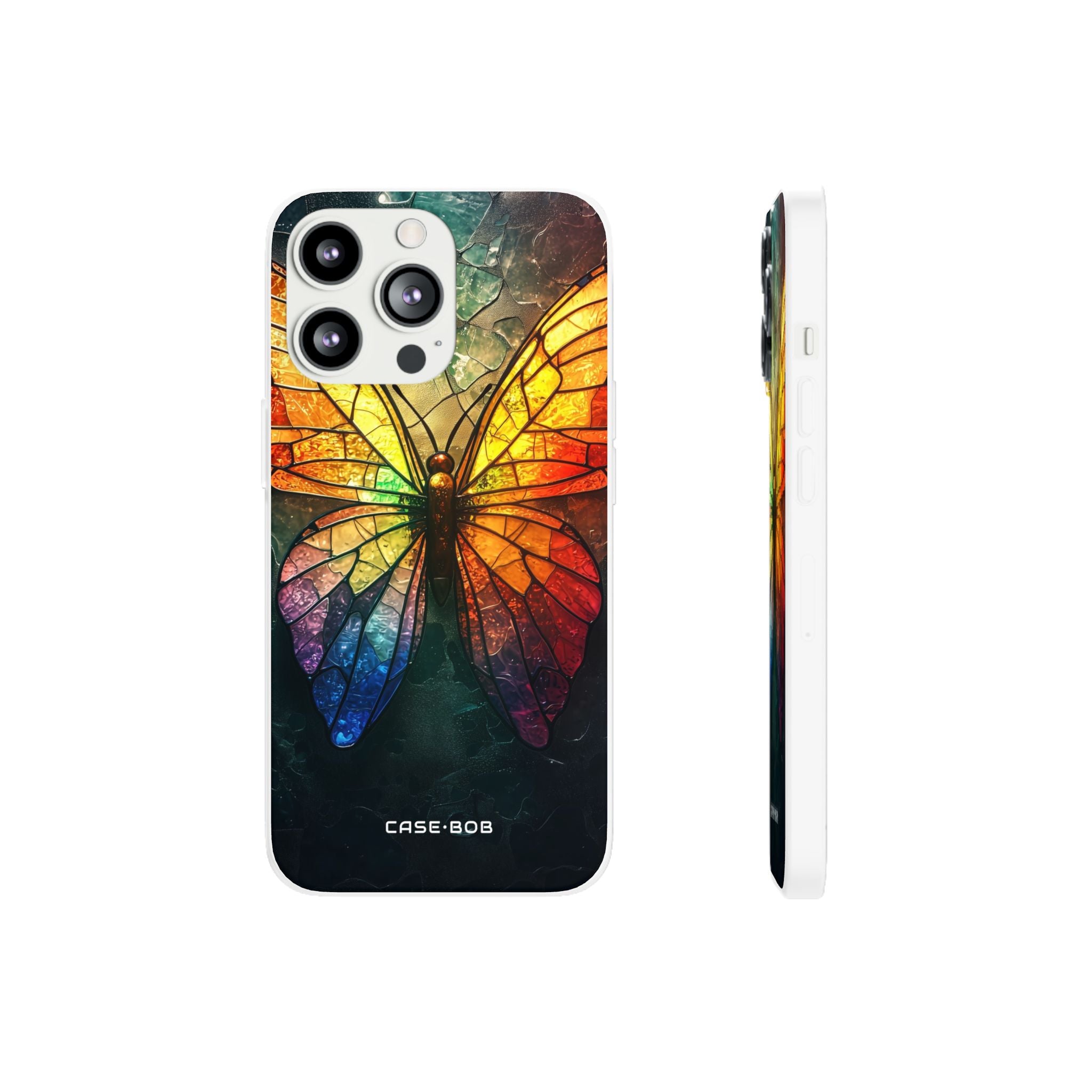 Stained Glass Butterfly iPhone 13 Pro - Soft