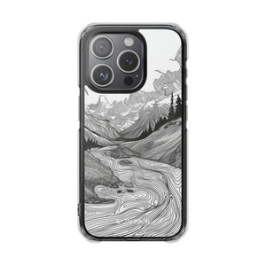 Monochrome Serenity – Handyhülle für iPhone (Clear Impact – Magnetisch)