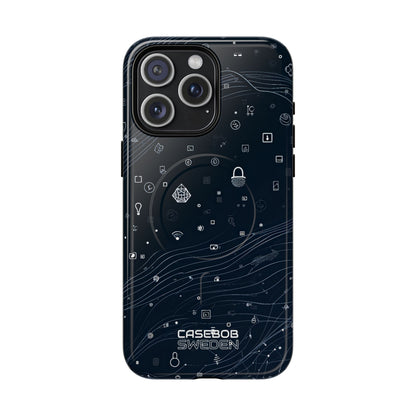 Digitale golfvormen verbinding iPhone 15 - Tough+