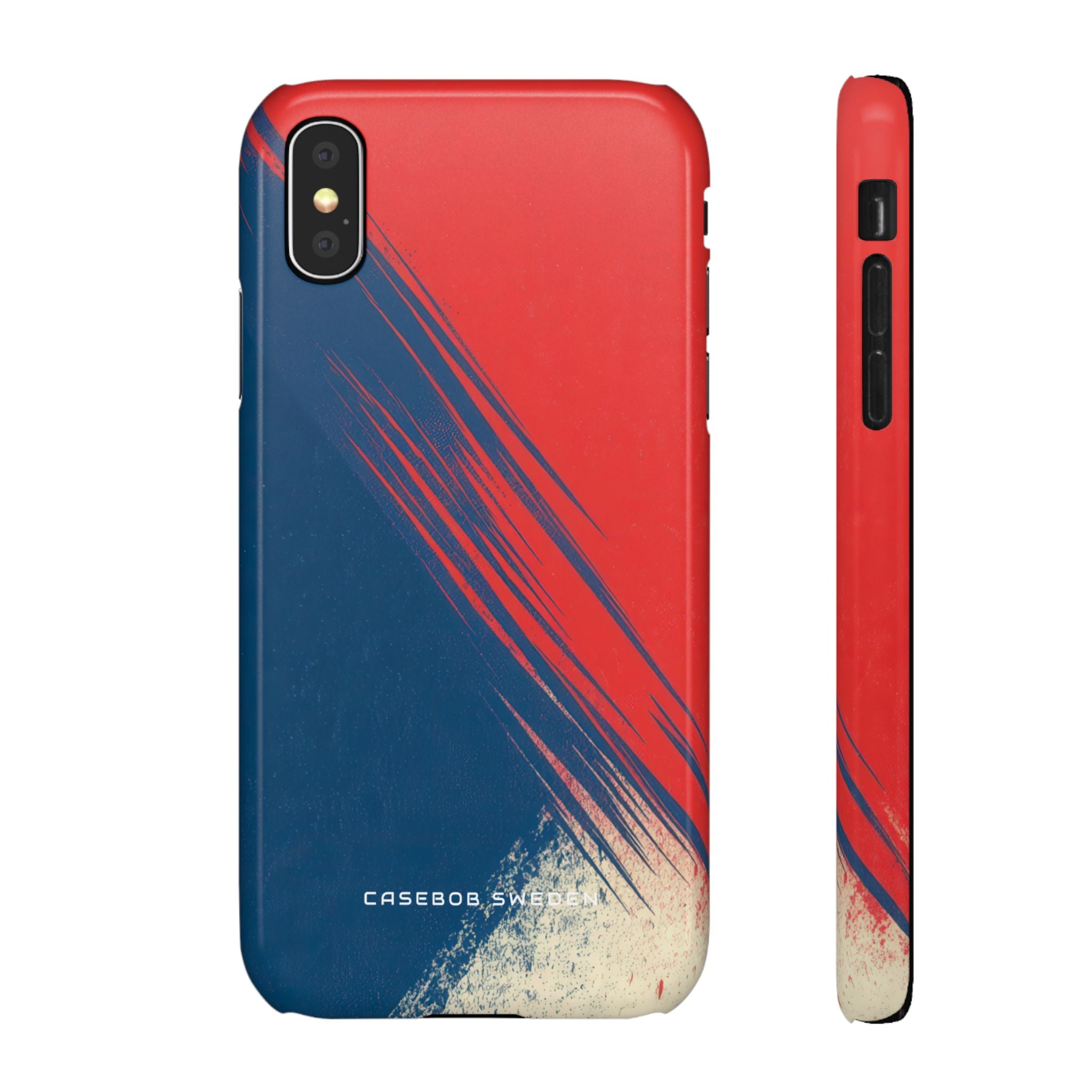 Vintage Brushstroke Harmony  iPhone X - Slim Phone Case