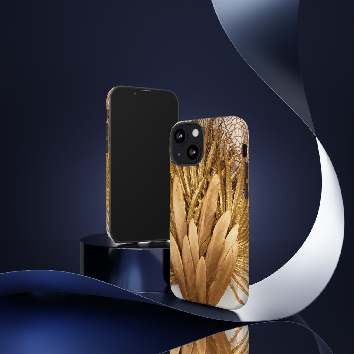 Gold Feather - Protective Phone Case