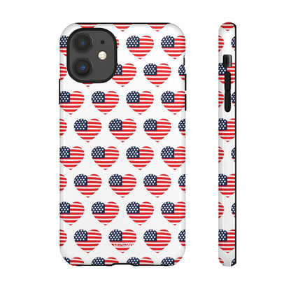 Hearts Embrace Freedom - iPhone Case