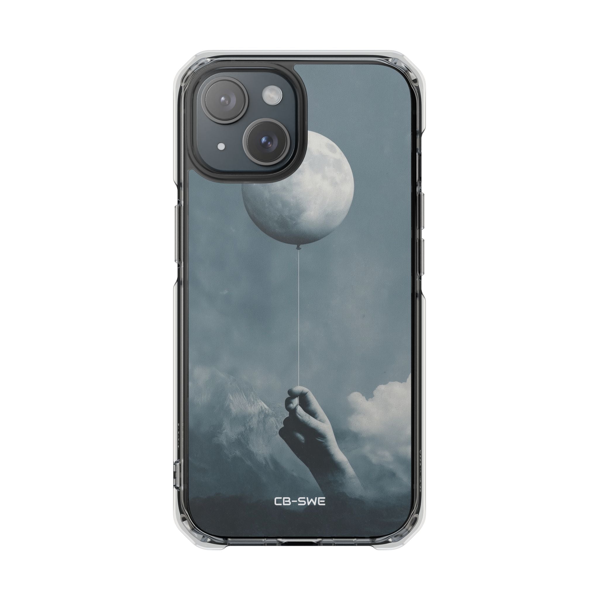 Moon Cradled Softly iPhone Case - Impact