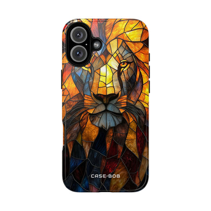 Lion Flame Mosaic iPhone 16 Plus Case - Tough