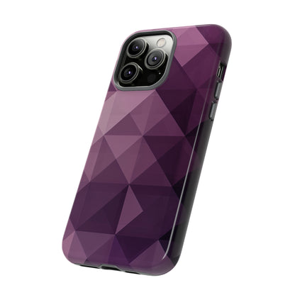 Purple Fade Squares - Protective Phone Case