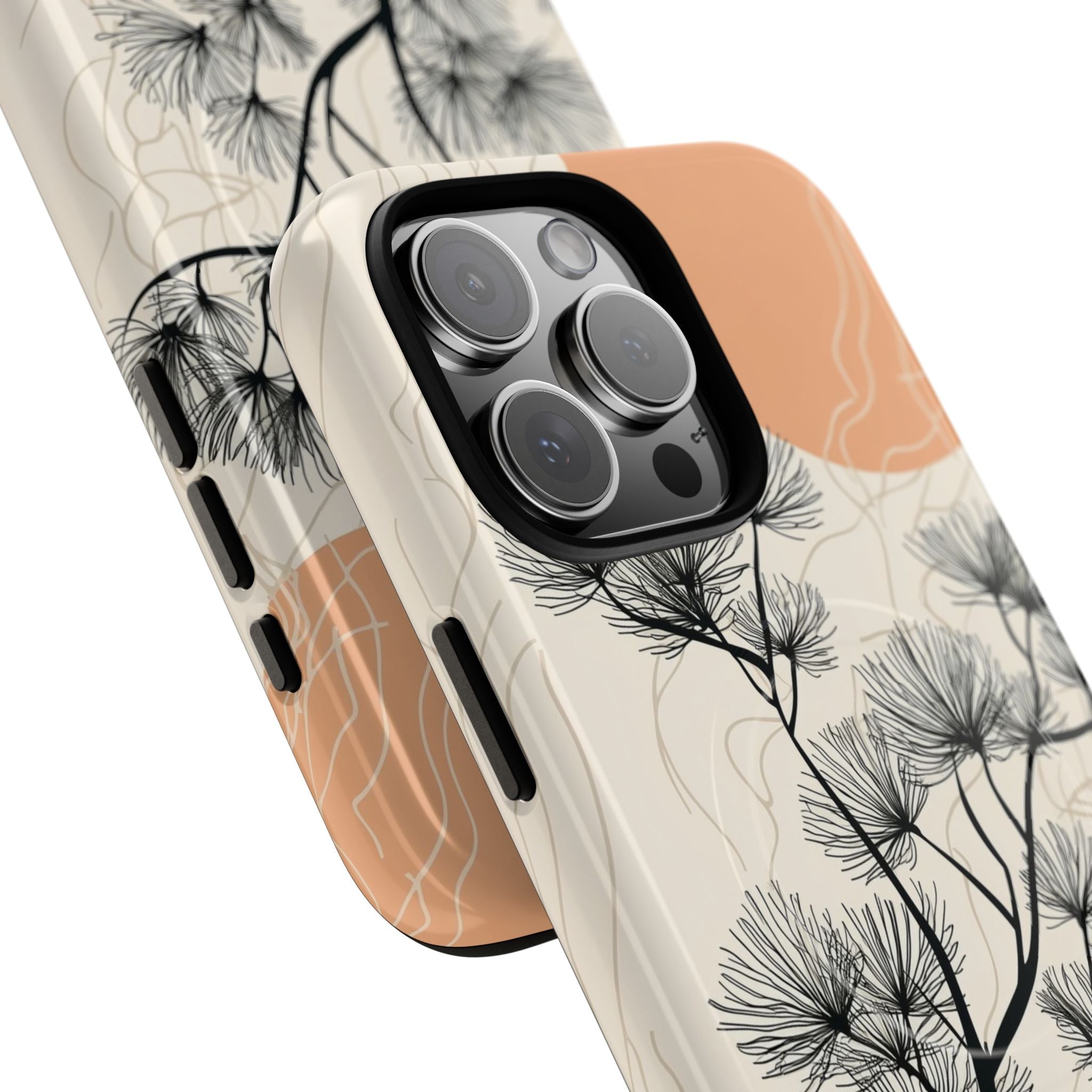 Spiky Tree Sunset iPhone 16 Pro Max Case - Tough+