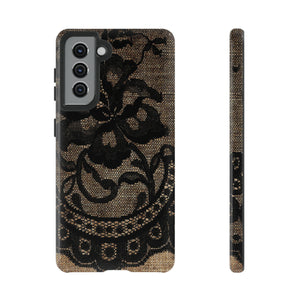 Broomrose Gothic Flower - Protective Phone Case