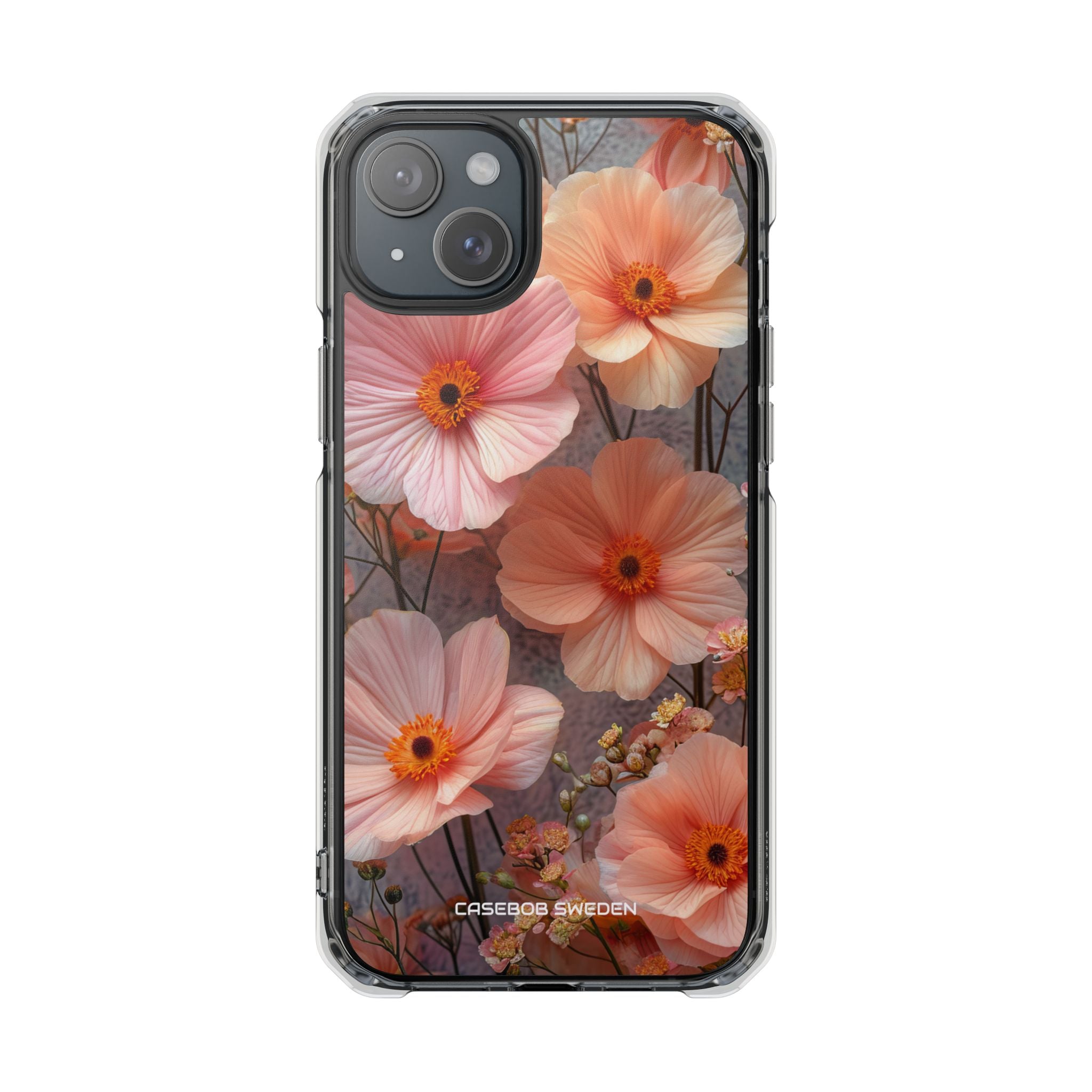 Serene Botanical Blooms - Clear Impact iPhone 15 Phone Case