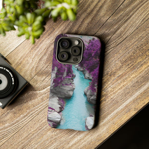 Purple Pine Forest - Protective Phone Case