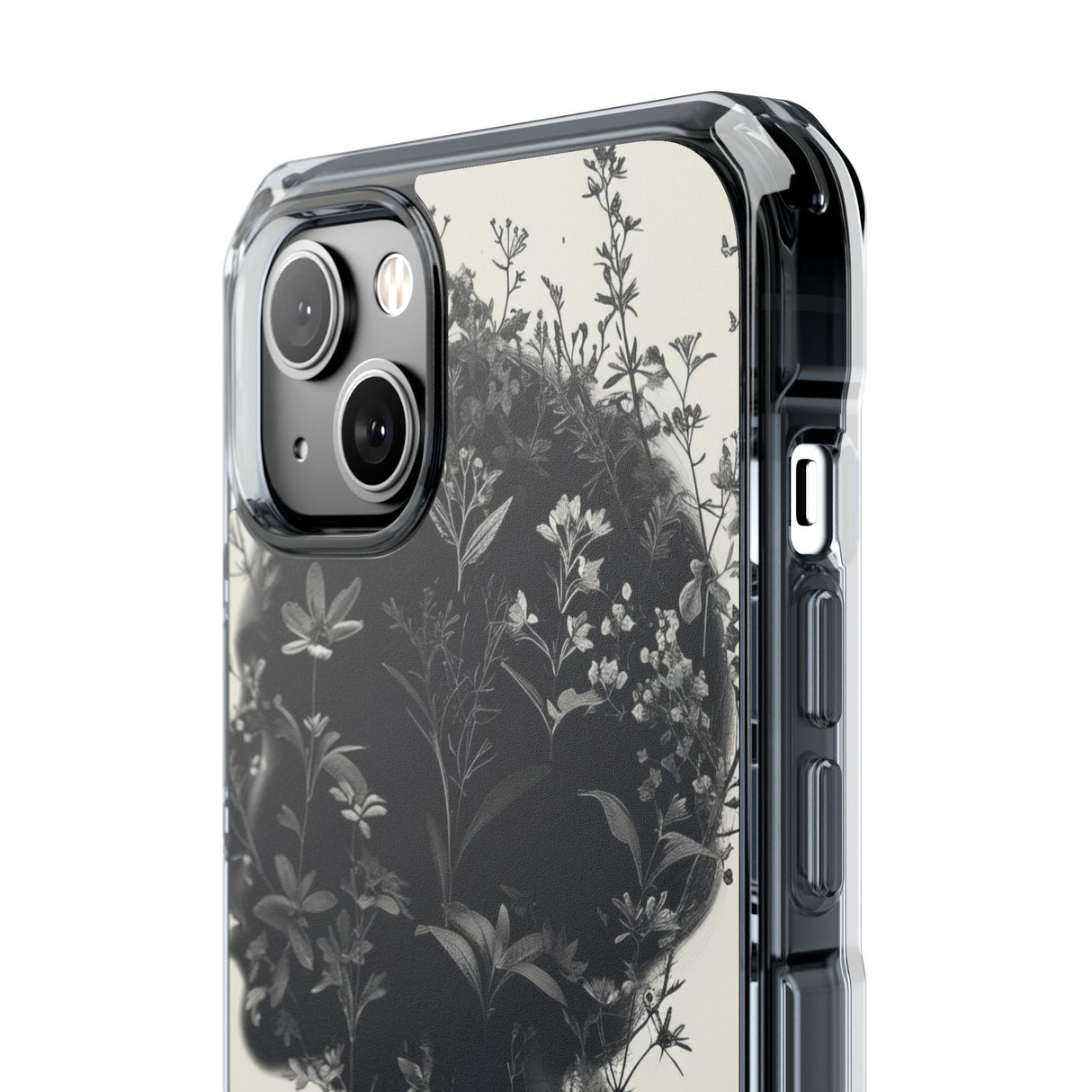 Botanical Silhouette Essence - Phone Case for iPhone (Clear Impact - Magnetic)