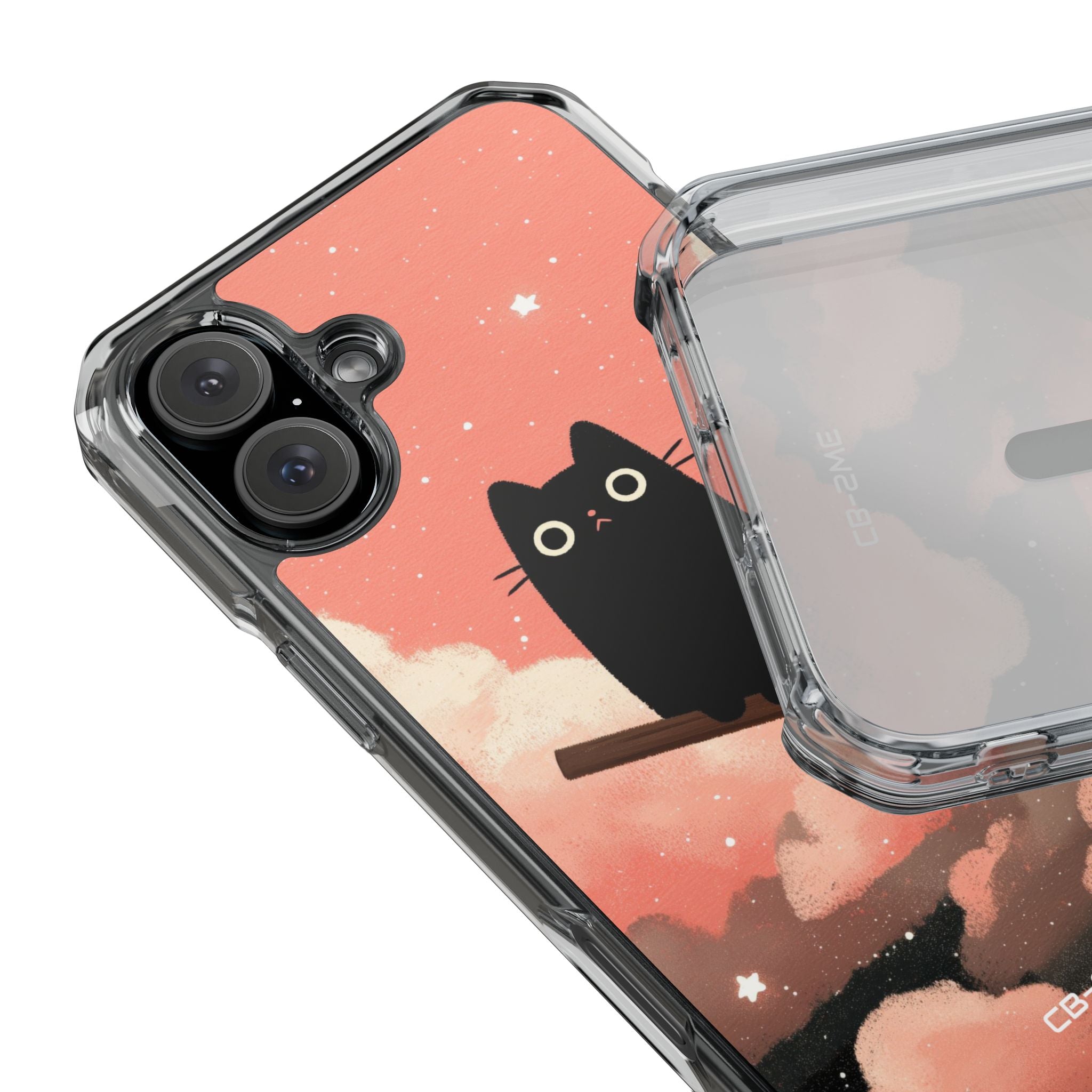 Cat Rides Broom iPhone Case - Impact