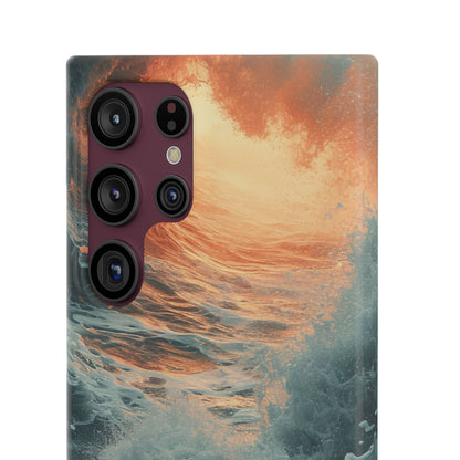 Fiery Wave Power - Slim Samsung S22 Phone Case