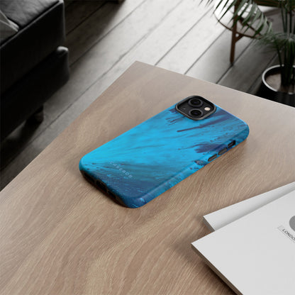 Light Blue Ink Art | Phone Case