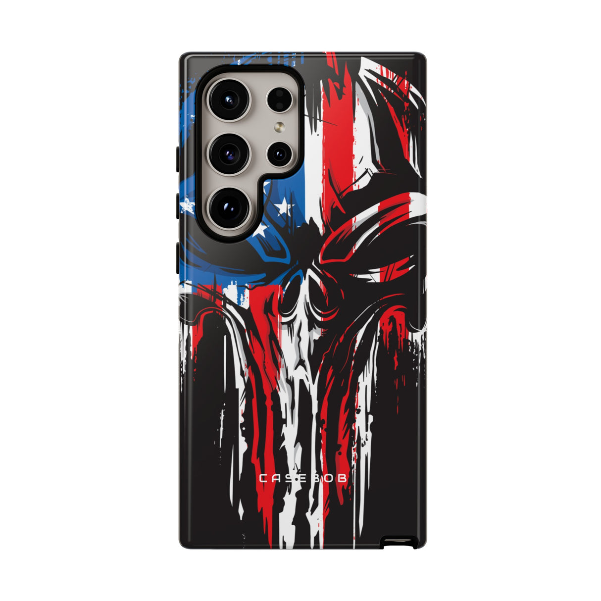 Military Grunge Skull Patriotic - Protective Phone Case