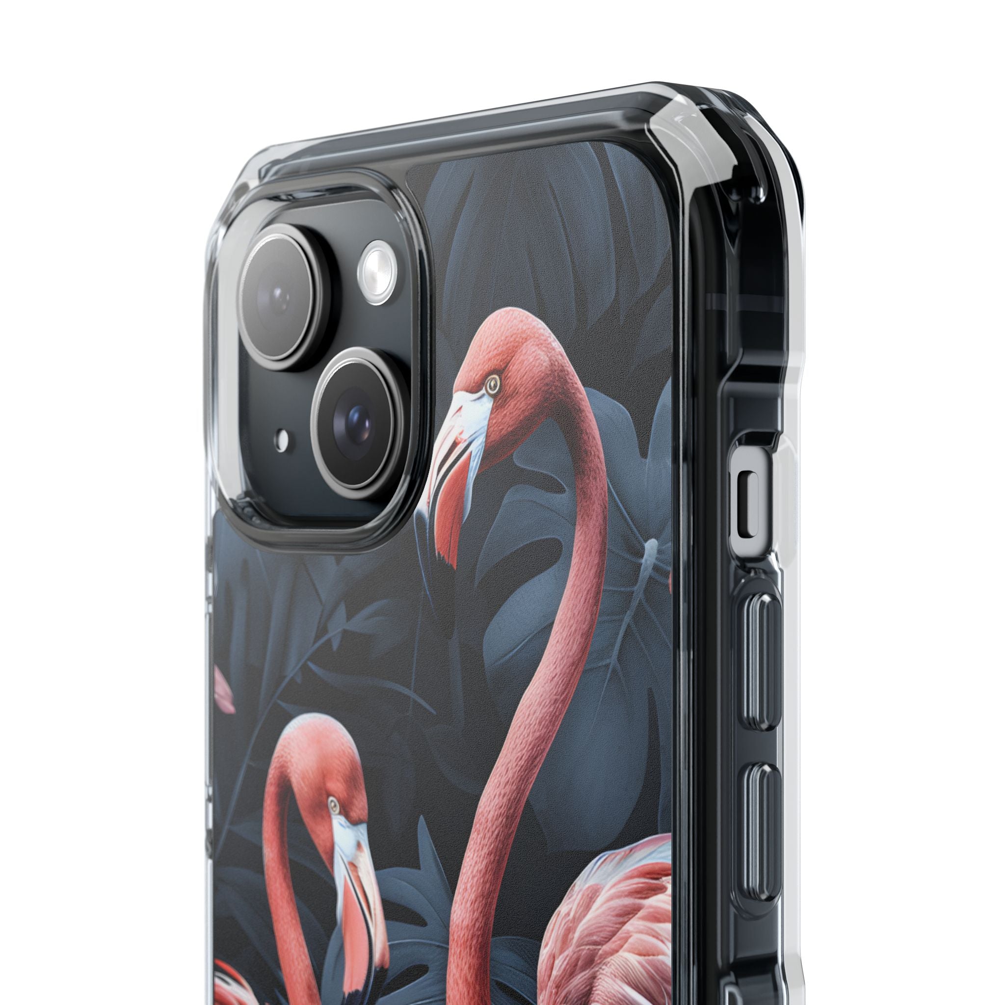 Flamingos Embrace Nature iPhone Case - Impact