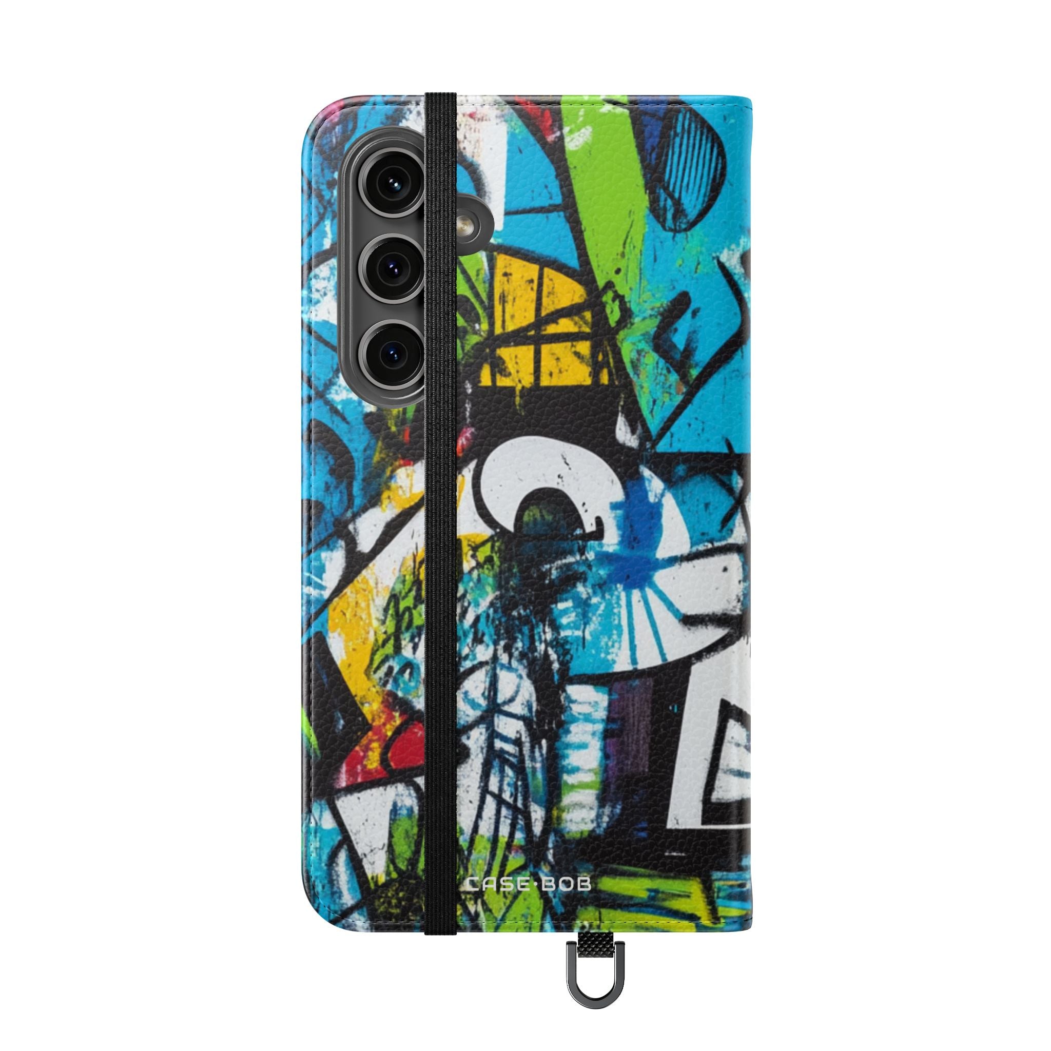 Bold Shapes Blue - Samsung S24 Plus Case - Wallet