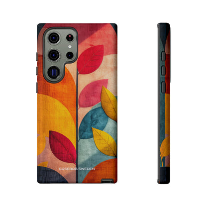 Abstract Orange Blue Design - Tough Samsung S23 Phone Case