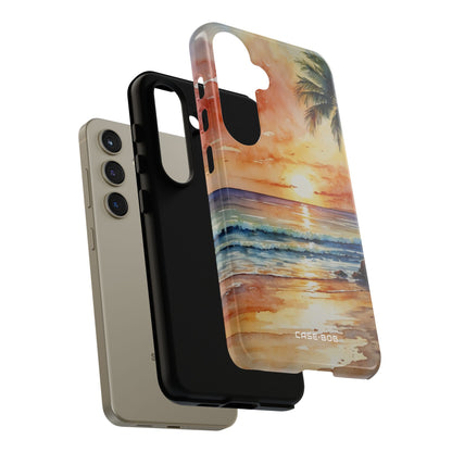 Sunset Palm Samsung S24 Case - Tough