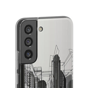 Urban Wireframe | Flexible Phone Case for Samsung Galaxy