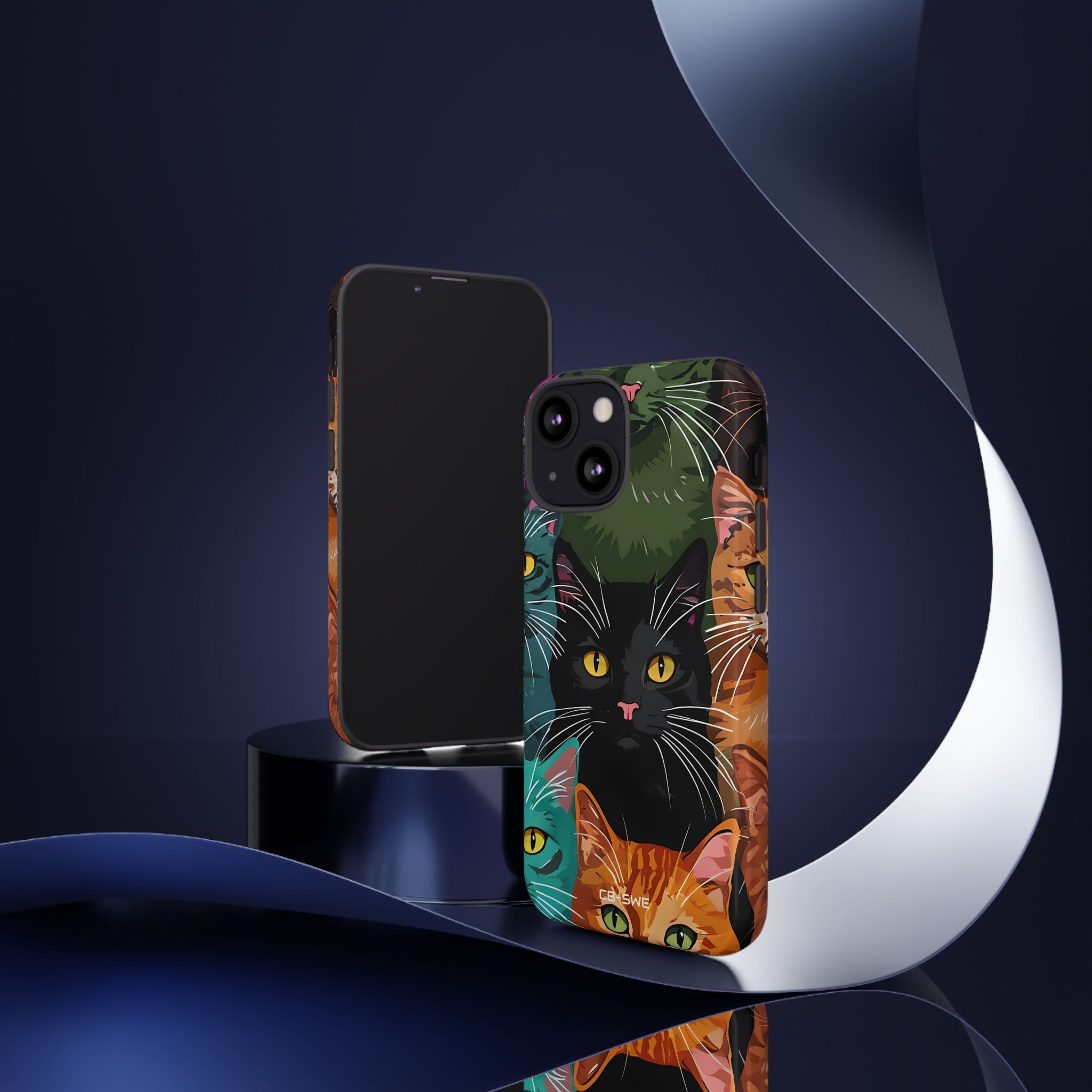 Colorful Cat Charisma - iPhone Case