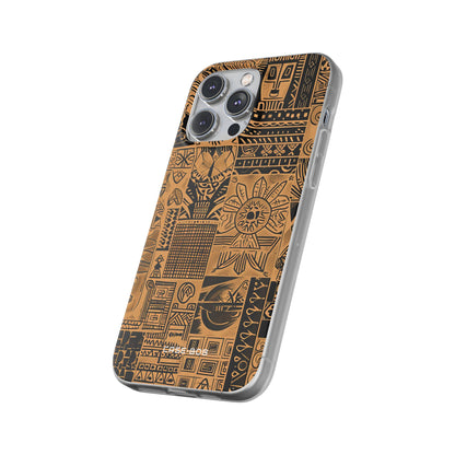 Tribal Faces iPhone 14 Pro Max Case - Soft