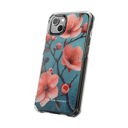 Floral Harmony Burst iPhone 14 - Clear Impact Phone Case