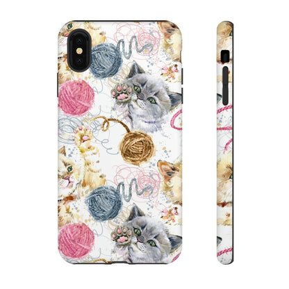 Cute Kitten Pattern - Protective Phone Case