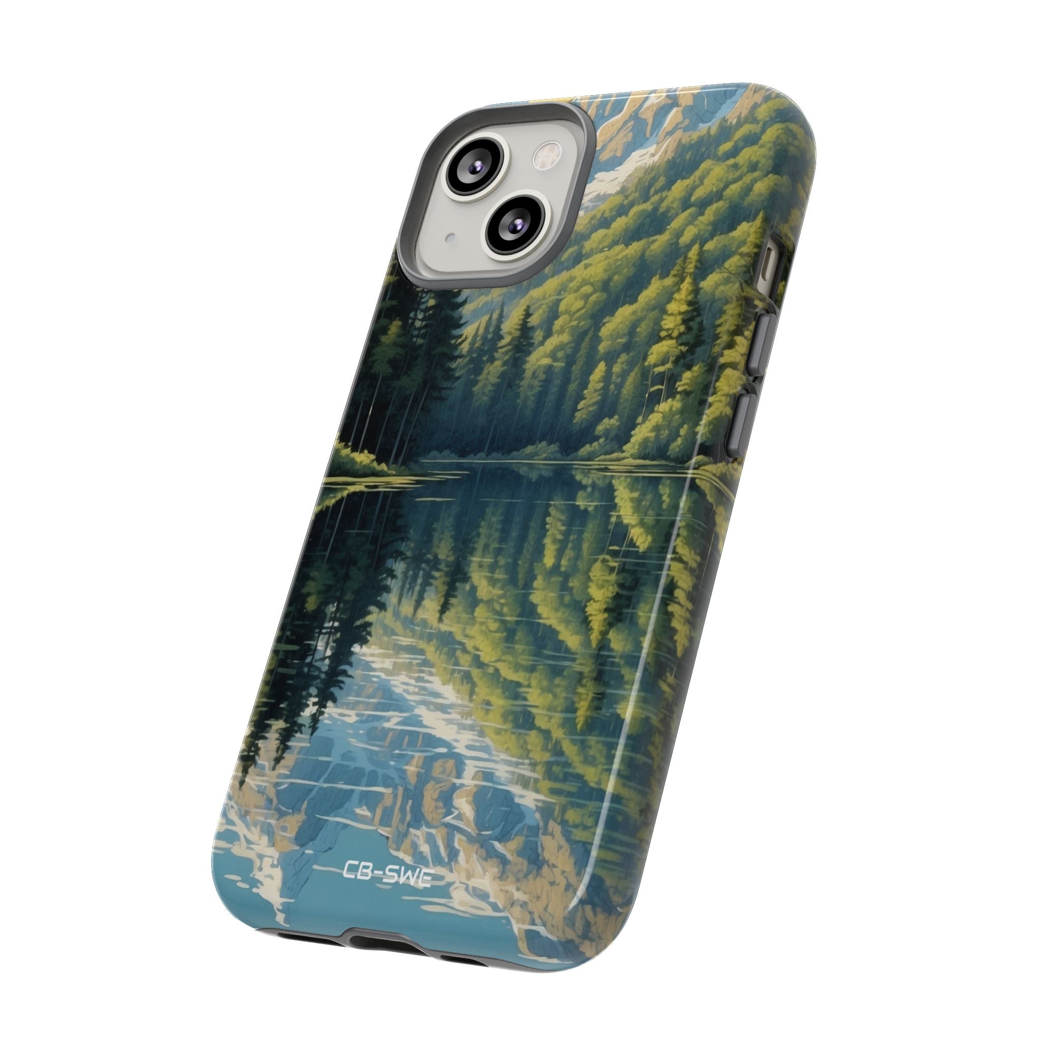 Mountain Peaks Reflect - iPhone Case