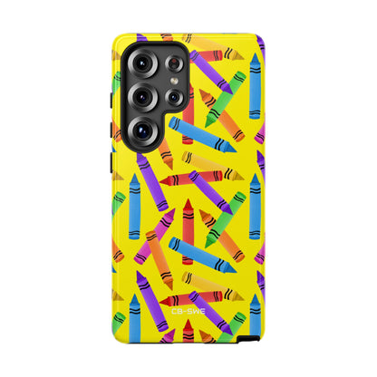 Crayons Scatter Playfully - Samsung Case