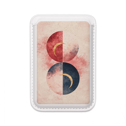 Golden Crescents Crimson Wallet – MagSafe Ready