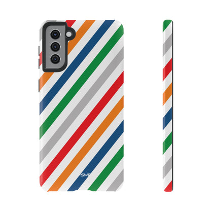 Vibrant Geometric Stripes - Samsung Case
