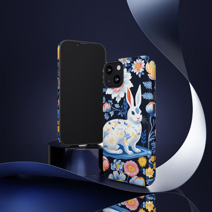 Floral Rabbit Dances - iPhone Case