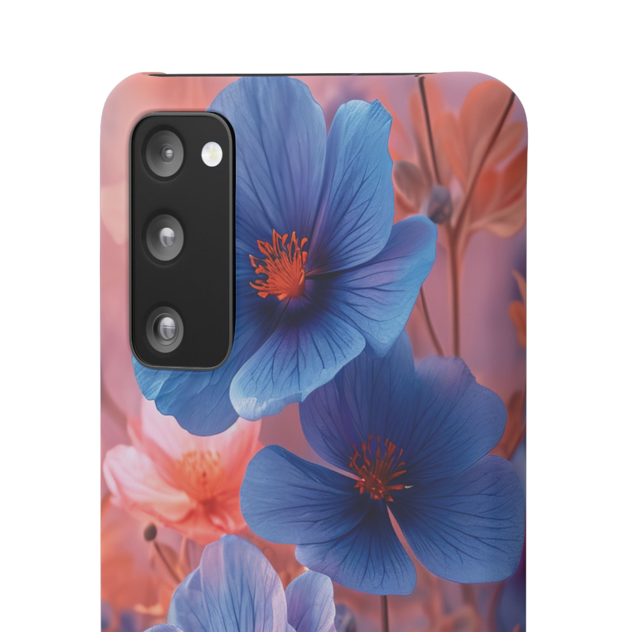 Harmonious Blooming Blues and Pinks Samsung S20 - Slim Phone Case