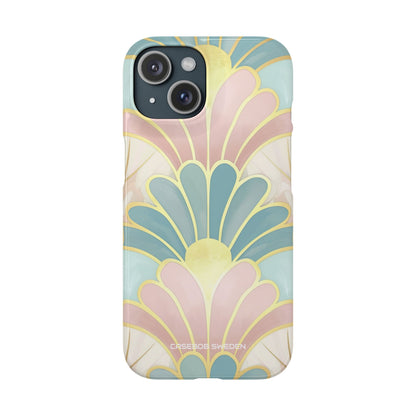 Pastel Deco Elegance - Slim iPhone 15 Phone Case