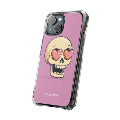 Heart Eyes Skull iPhone 15 Case - Impact