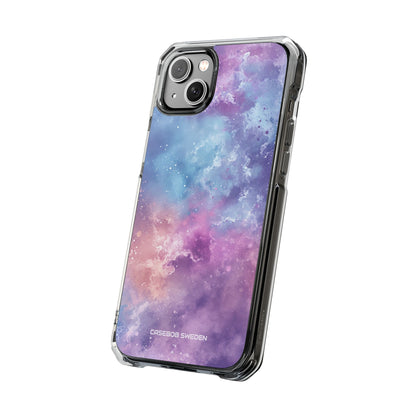 Cosmic Nebula Swirls - Clear Impact iPhone 14 Phone Case