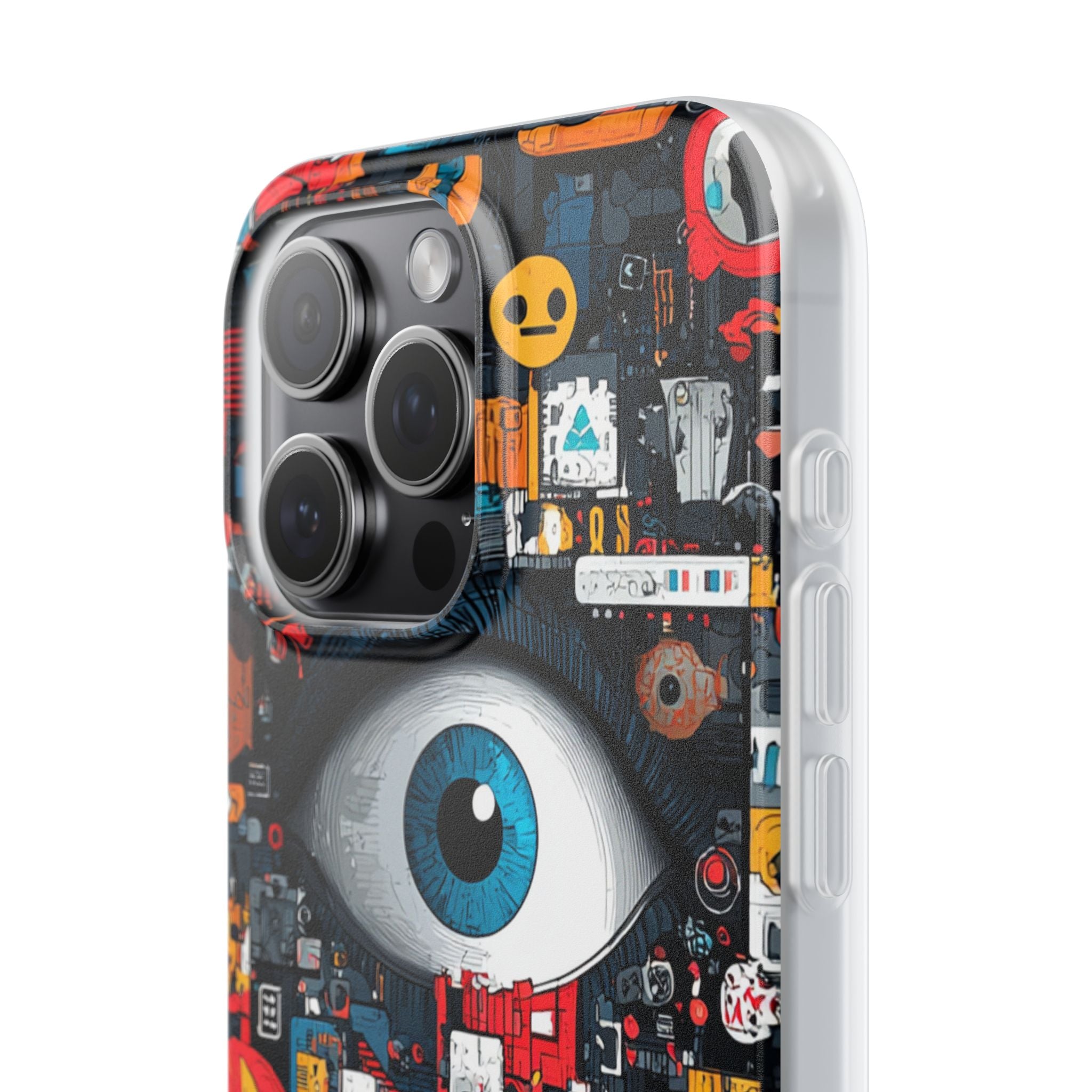 Digital Eye Blue iPhone 15 Pro Max Case - Soft