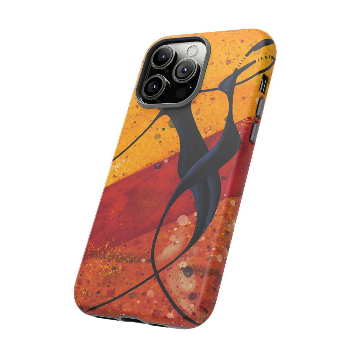 Oil painting - African couple dance - Protective Phone Case