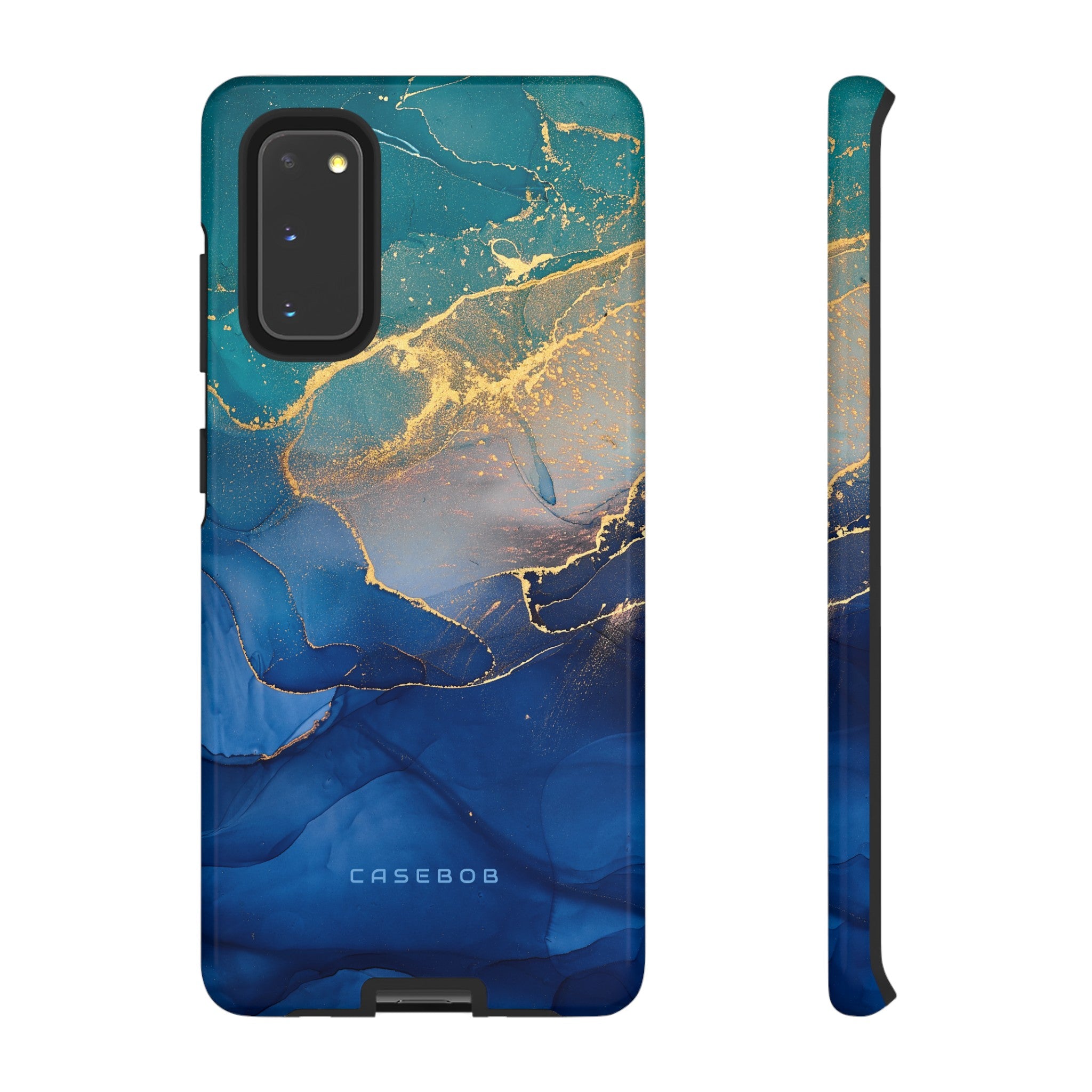 Blue Alcohol Ink - Protective Phone Case