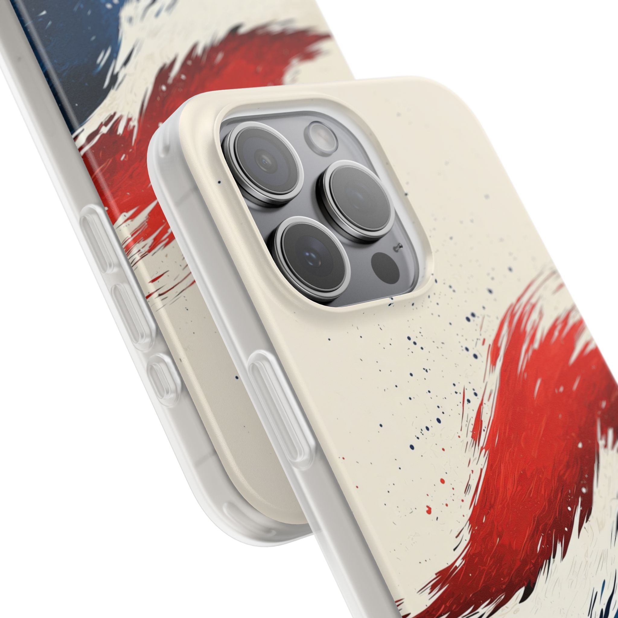 Red Surge iPhone 15 Pro Max Case - Soft