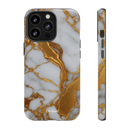 Golden Veins Flow - iPhone Case