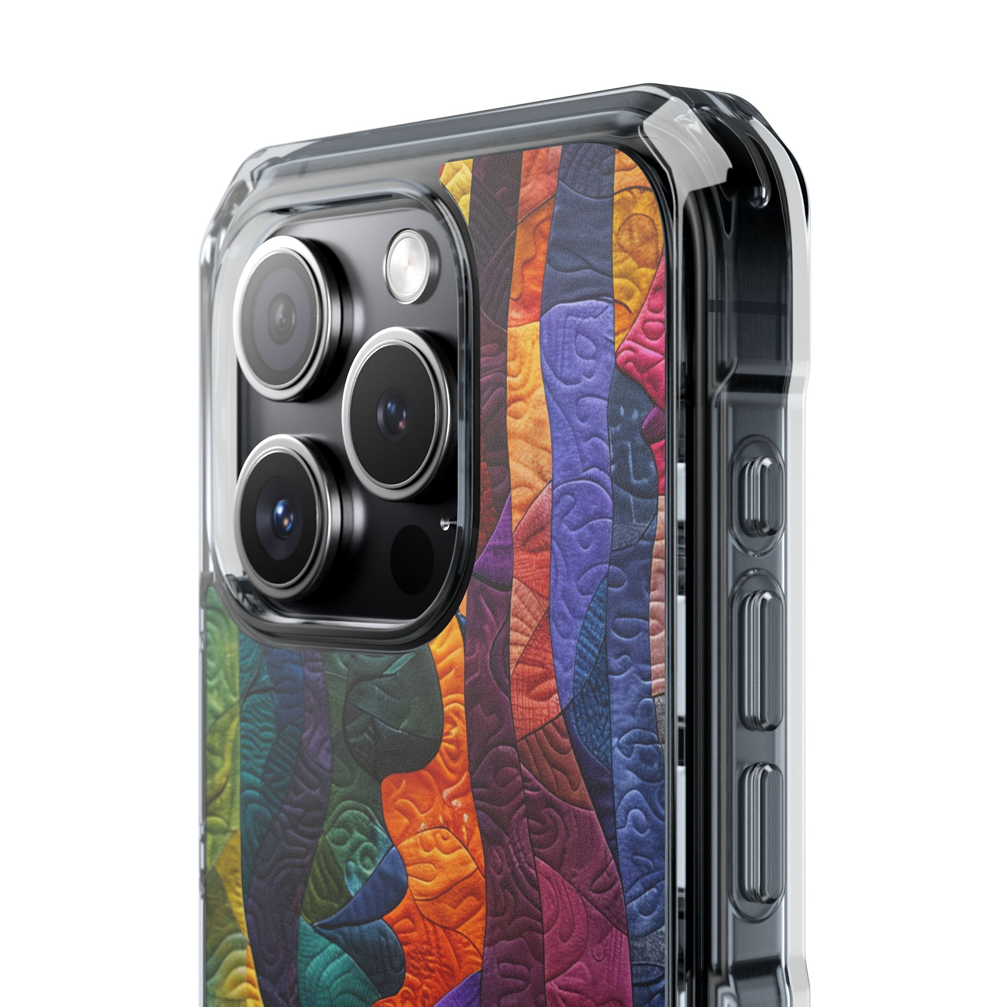 Harmonized Faces and Nature Fusion iPhone 15 - Clear Impact Phone Case