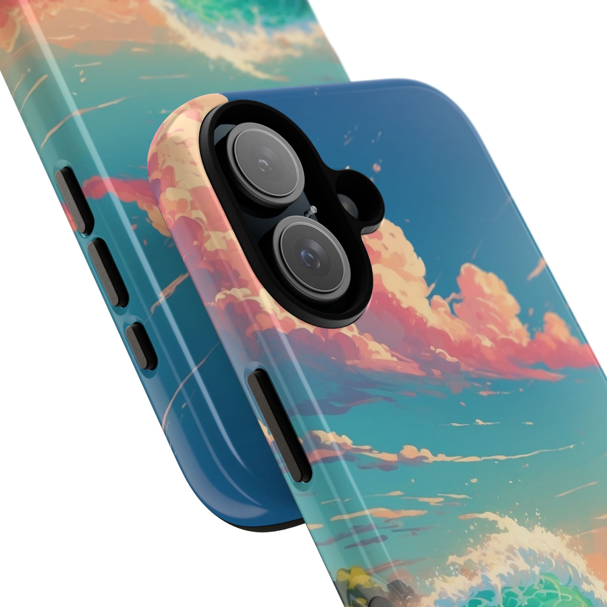 Waves Embrace Sunlight - iPhone Case
