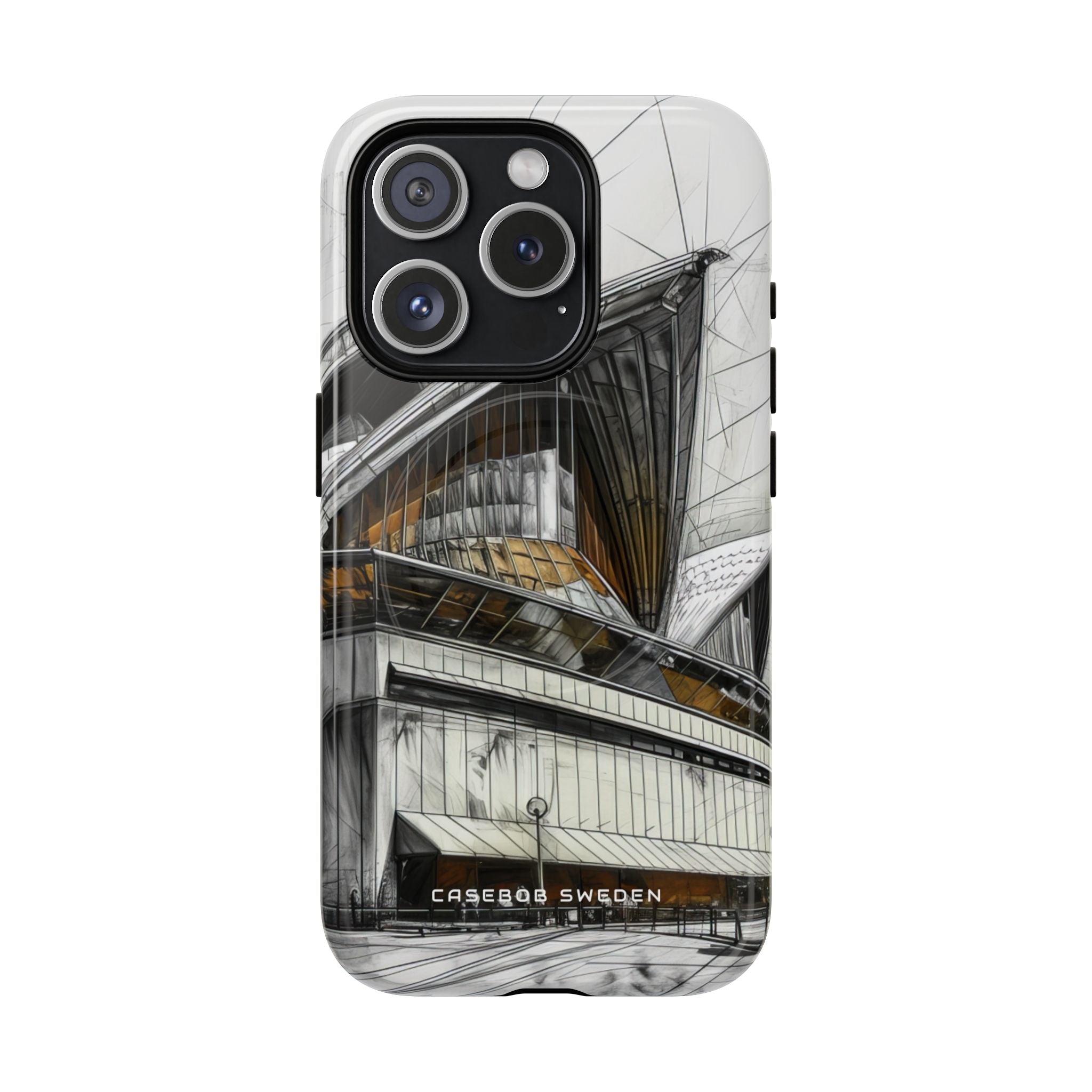 Architectural Curves in Line Formation iPhone 15 | Tough+ Phone Case