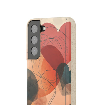 Abstract Heart Harmony | Biodegradable Phone Case