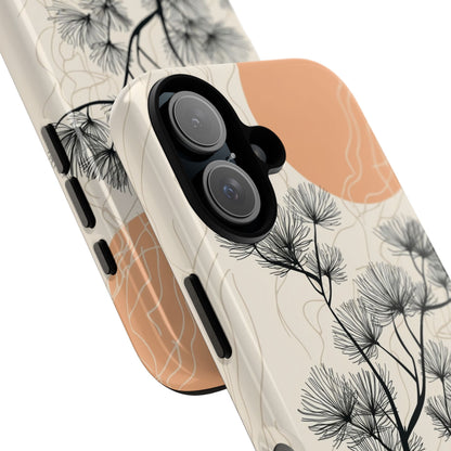 Spiky Tree Sunset iPhone 16 Plus Case - Tough