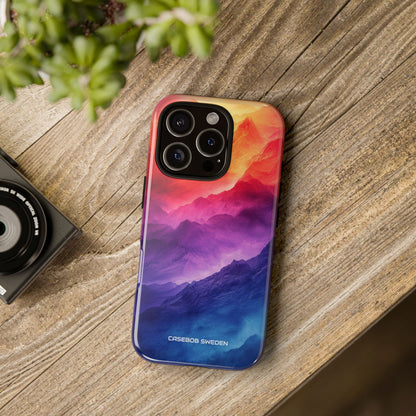 Purple Orange Mountains - Tough iPhone 16 Phone Case